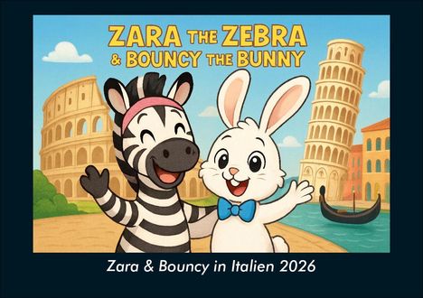 Kevin Heber: Zara & Bouncy in Italien 2026 Fotokalender DIN A5, Kalender