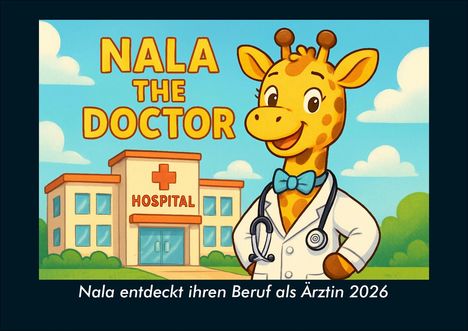 Kevin Heber: Nala entdeckt ihren Beruf als Ärztin 2026 Fotokalender DIN A4, Kalender