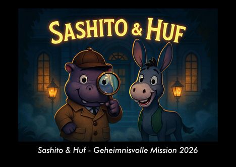 Kevin Heber: Sashito & Huf - Geheimnisvolle Mission 2026 Fotokalender DIN A3, Kalender