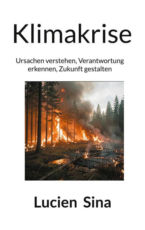 Klimakrise. Ursachen verstehen, Verantwortung erkennen, Zukunft gestalten. Lucien Sina. Ein Waldbrand in einem dichten Wald.