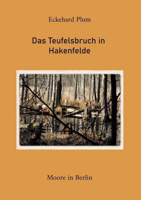 "Eckehard Plum, Das Teufelsbruch in Hakenfelde, Moore in Berlin." Waldlandschaft mit Wasserfläche im Vordergrund.