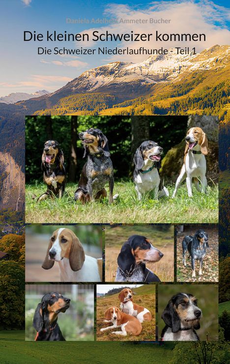„Die kleinen Schweizer kommen: Die Schweizer Niederlaufhunde - Teil 1.“ Verschiedene Hunde in einer Berglandschaft.