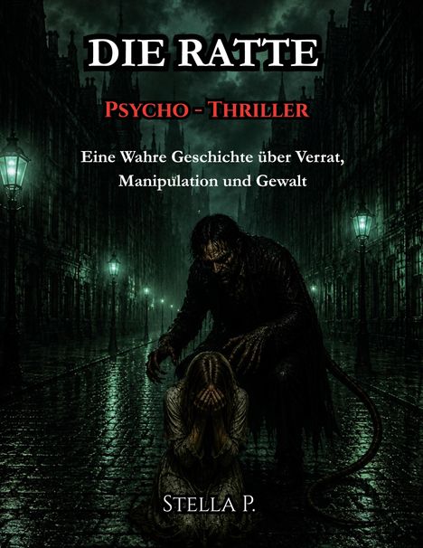 "Die Ratte", Psycho-Thriller, wahre Geschichte über Verrat, Manipulation und Gewalt, Stella P.  
Verregnete, dunkle Straße.