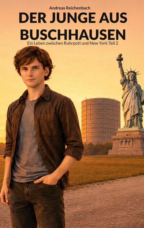 „Andreas Reichenbach: Der Junge aus Buschhausen. Ein Leben zwischen Ruhrpott und New York Teil 2.“ Junge vor Abendkulisse.