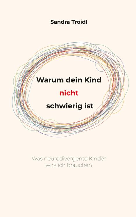 "Warum dein Kind nicht schwierig ist" in buntem Kreis; darunter: "Was neurodivergente Kinder wirklich brauchen".