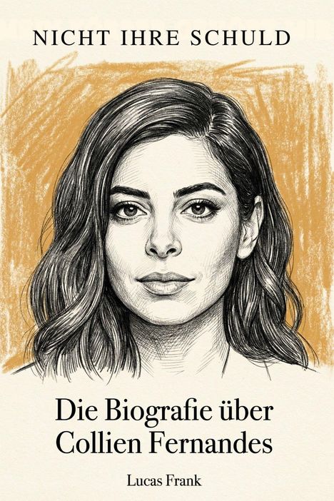Nicht Ihre Schuld. Die Biografie über Collien Fernandes. Lucas Frank. Illustration eines Frauengesichts mit Haaren.