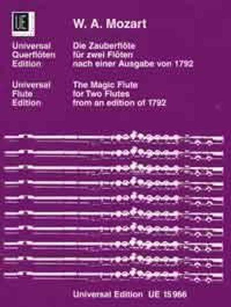 Wolfgang Amadeus Mozart: Die Zauberflöte, Noten