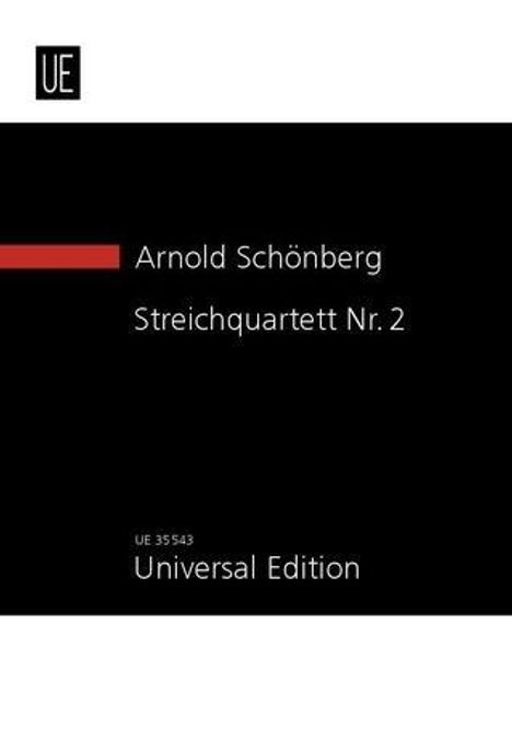 Streichquartett Nr. 2 fis-Moll op. 10 für 2 Violinen, Viola, Violoncello und eine Sopranstimme, Noten