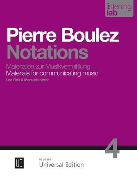 Lea Fink: Pierre Boulez: Notations, Buch