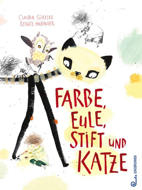 Claudia Gürtler: Farbe, Eule, Stift und Katze, Buch