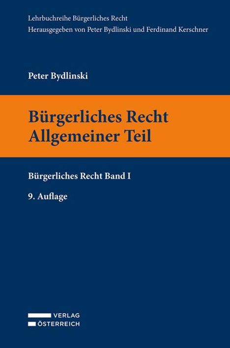 Peter Bydlinski: Bürgerliches Recht I. Allgemeiner Teil, Buch