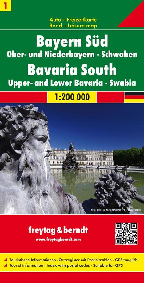 Deutschland 01 Bayern 1. Süd, Mitte 1 : 200 000. Autokarte, Karten