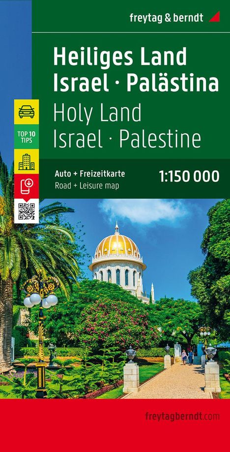 Heiliges Land - Israel - Palästina, Top 10 Tips, Autokarte 1:150.000, Karten