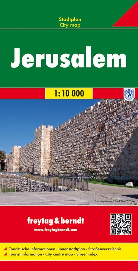 Jerusalem 1 : 10 000. Stadtplan, Karten