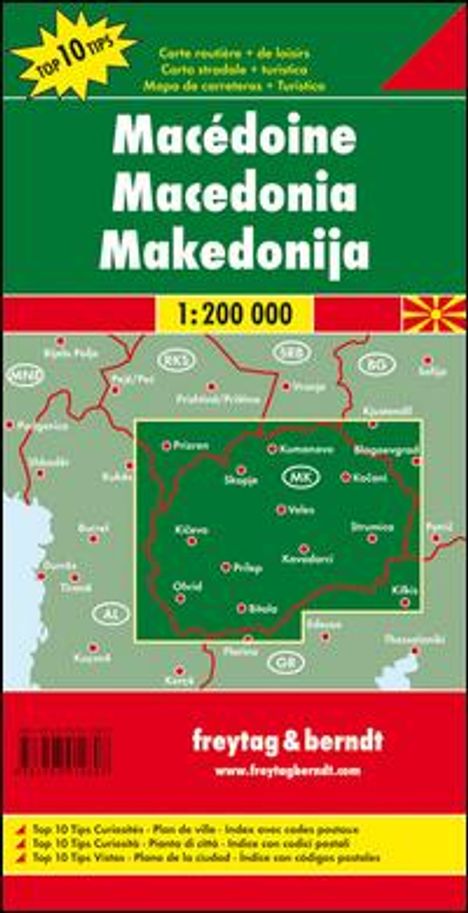 Mazedonien 1 : 200 000, Karten