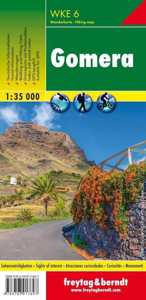 Gomera, Wanderkarte 1:35.000 LZ 2022, Karten