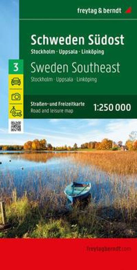 Schweden Südost, Straßen- und Freizeitkarte 1:250.000, freytag & berndt, Karten