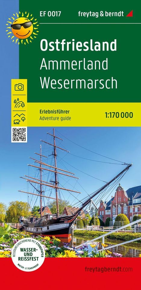 Ostfriesland, Ammerland, Wesermarsch, Erlebnisführer 1:170.000, Karten