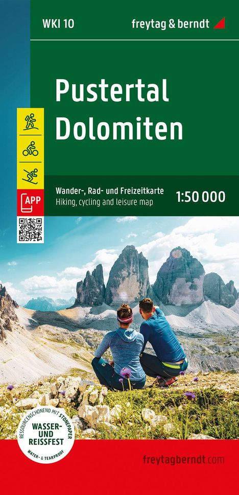 Pustertal - Dolomiten, Wander-, Rad- und Freizeitkarte 1:50.000, Karten