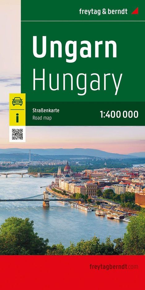 Ungarn, Straßenkarte 1:400.000, freytag &amp; berndt, Karten