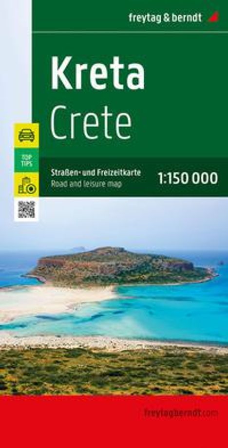 Kreta, Straßen- und Freizeitkarte 1:150.000, freytag & berndt, Karten