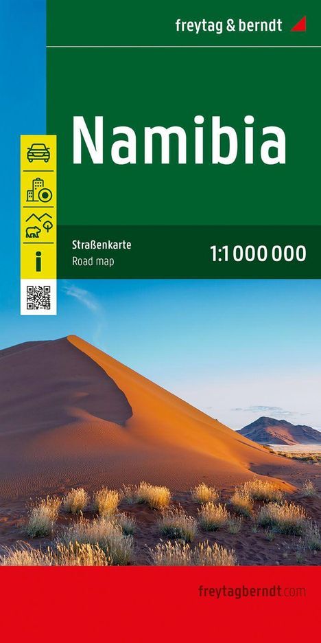 Namibia, Straßenkarte 1:1.000.000, freytag &amp; berndt, Karten