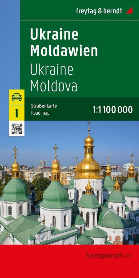 Ukraine - Moldawien, Straßenkarte 1:1.000.000, freytag &amp; berndt, Karten
