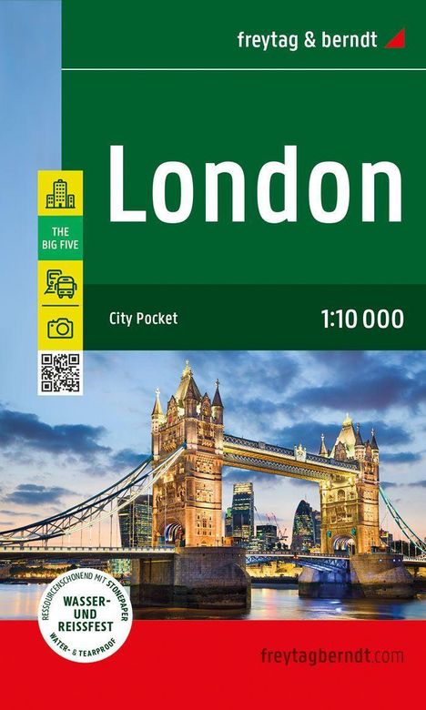 London, Stadtplan 1:10.000, freytag &amp; berndt, Karten