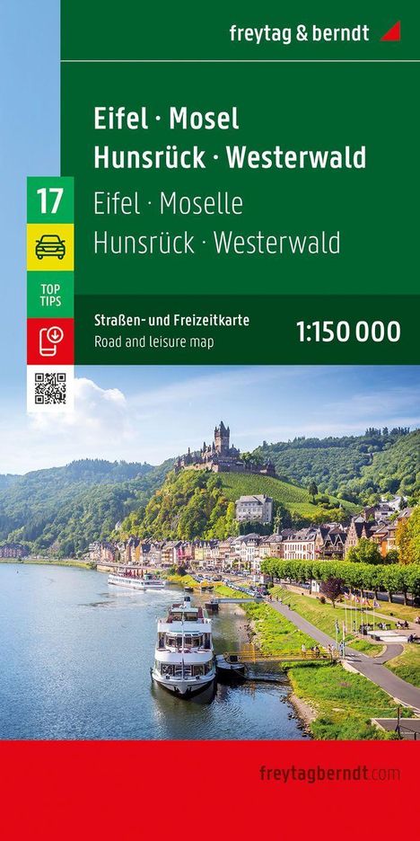Eifel - Mosel - Hunsrück - Westerwald, Straßen- und Freizeitkarte 1:150.000, freytag &amp; berndt, Karten