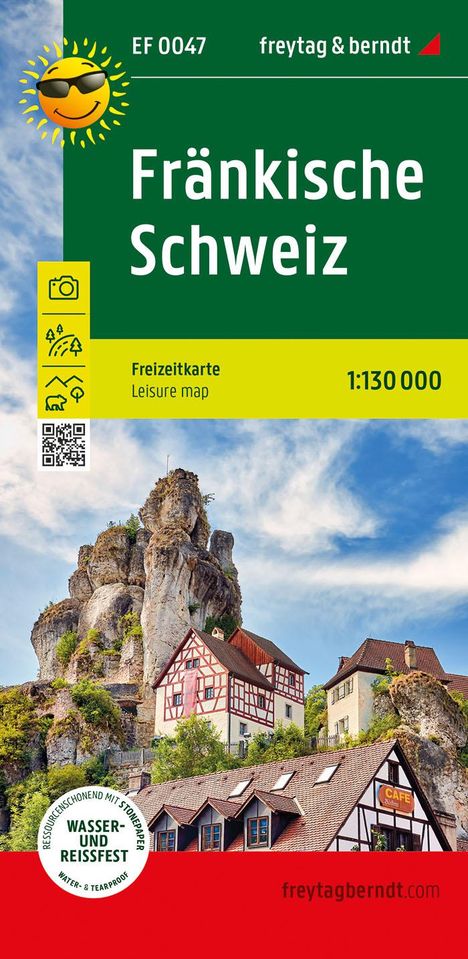 Fränkische Schweiz, Erlebnisführer 1:130.000, freytag &amp; berndt, EF 0047, Karten