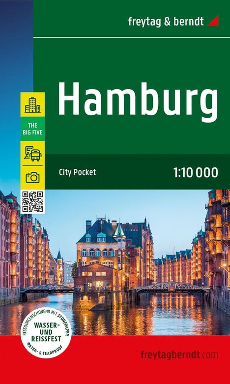 Hamburg, Stadtplan 1:10.000, freytag &amp; berndt, Karten