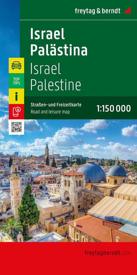 Israel - Palästina, Straßen- und Freizeitkarte 1:150.000, freytag &amp; berndt, Karten