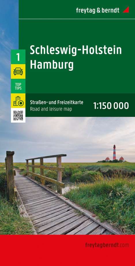 Schleswig-Holstein - Hamburg, Straßen- und Freizeitkarte 1:150.000, freytag &amp; berndt, Karten