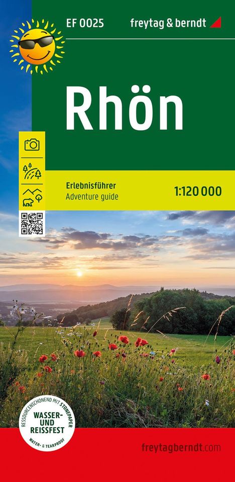 Rhön, Erlebnisführer 1:120.000, freytag &amp; berndt, EF 0025, Karten