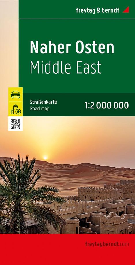 Naher Osten, Straßenkarte 1:2.000.000, freytag &amp; berndt, Karten