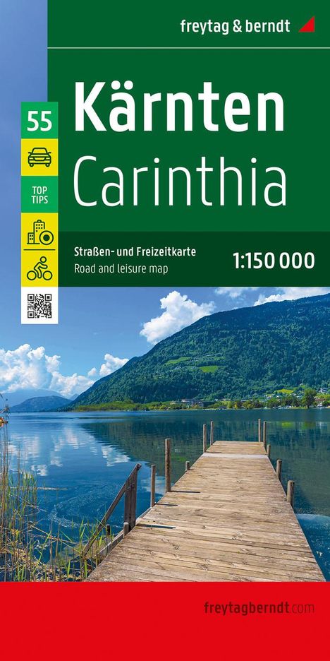Kärnten, Straßen- und Freizeitkarte 1:150.000, freytag &amp; berndt, Karten