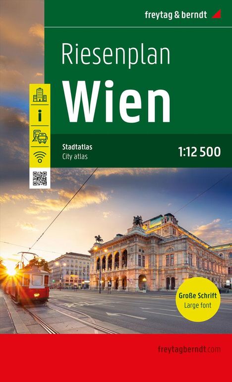 Wien, Riesenplan, Städteatlas 1:12.500, freytag &amp; berndt, Buch