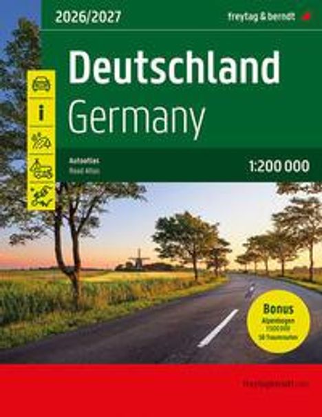 Deutschland, Autoatlas 1:200.000, 2026/2027, freytag &amp; berndt, Buch