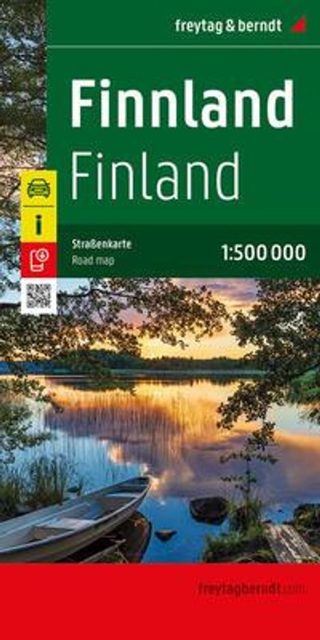 Finnland, Straßenkarte 1:500.000, freytag &amp; berndt, Karten