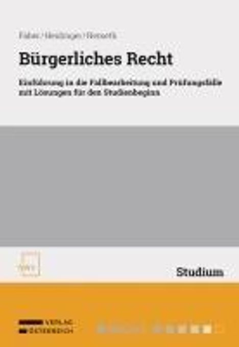 Wolfgang Faber: Bürgerliches Recht, Buch