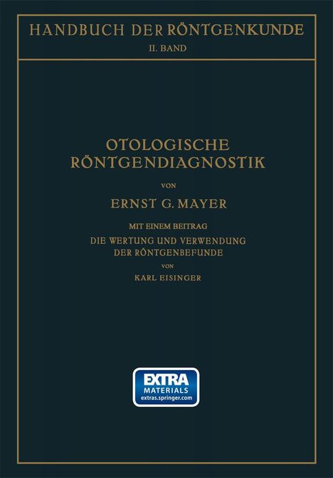 Ernst Mayer: Otologische Röntgendiagnostik, Buch