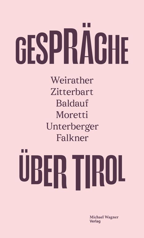 Gespräche Über Tirol, Buch