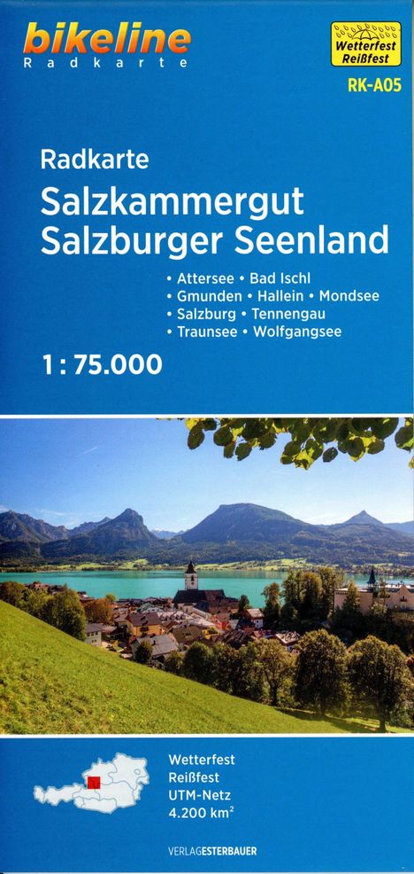Radkarte Salzkammergut - Salzburger Seenland (RK-A05), Karten