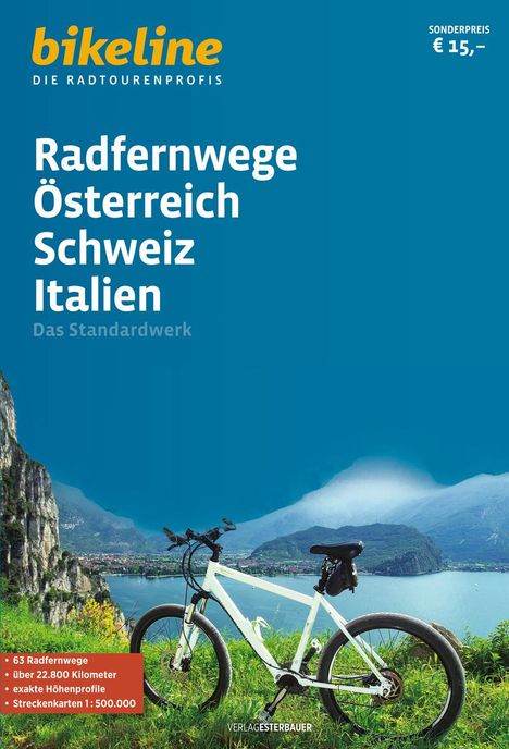 Radfernwege Österreich, Schweiz, Italien, Buch