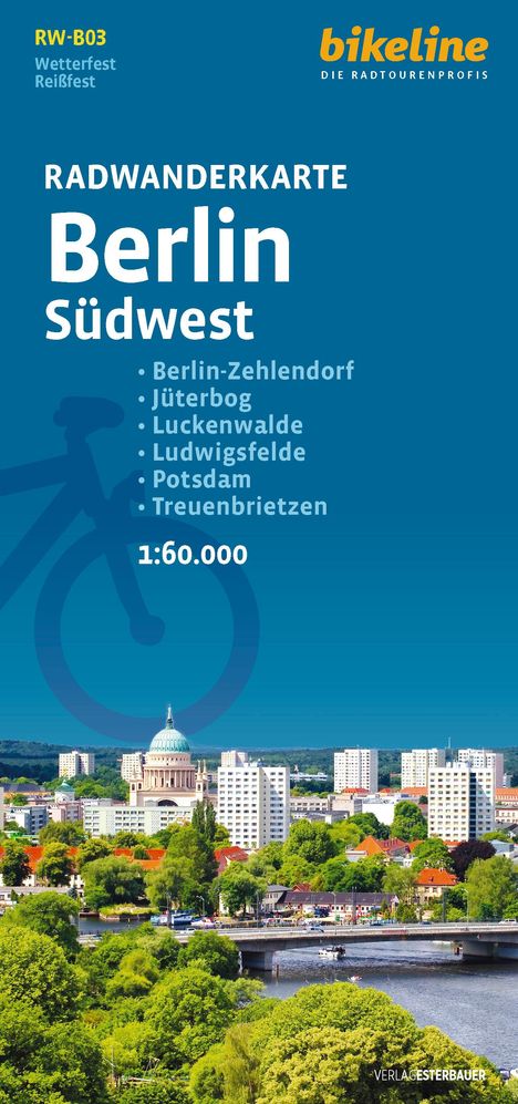 Radwanderkarte Berlin Südwest RW-B03, Karten