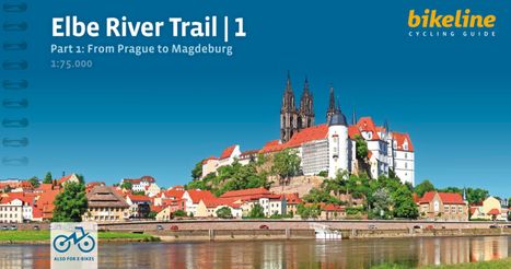 Elbe River Trail | 1, Part 1: From Prague to Magdeburg, 1:75.000, bikeline cycling guide. Malerische Stadtansicht.