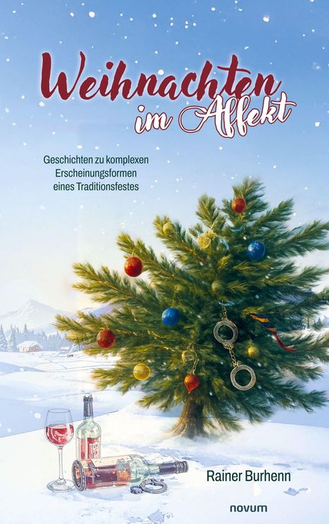 "Weihnachten im Affekt" oben, darunter "Geschichten zu komplexen Erscheinungsformen eines Traditionsfestes". Ein Weihnachtsbaum mit Kugeln.