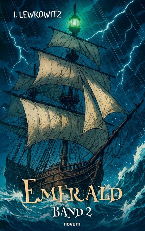 Text: "Cover, novum Verlag, novum." Ein aufgeschlagenes Buch, das in einer künstlerischen Weise von unten gezeigt wird.