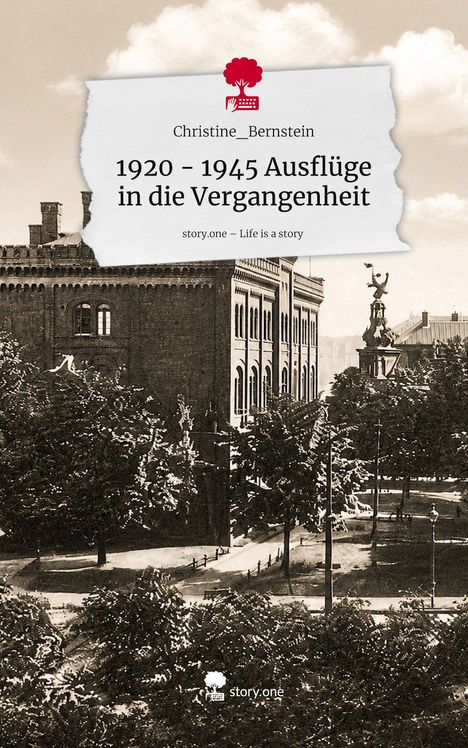 Text: Christine_Bernstein, 1920 – 1945 Ausflüge in die Vergangenheit. Sepia-Foto eines historischen Gebäudes mit Skulptur.