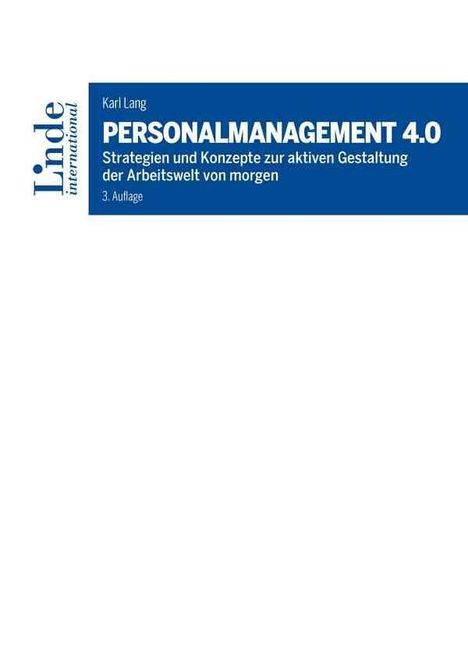 Karl Lang: Personalmanagement 4.0, Buch